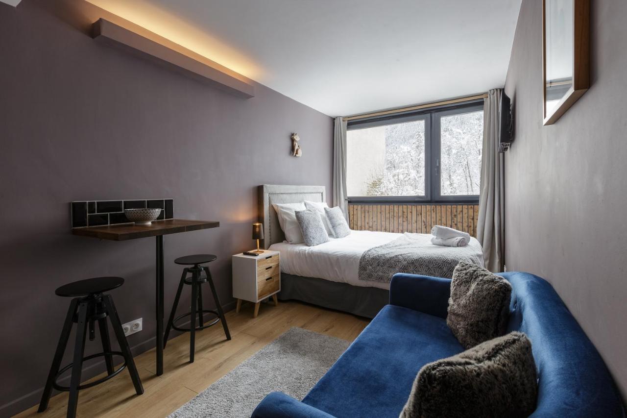 Beautiful Mountain View Studio By The Lake Chamonix Buitenkant foto